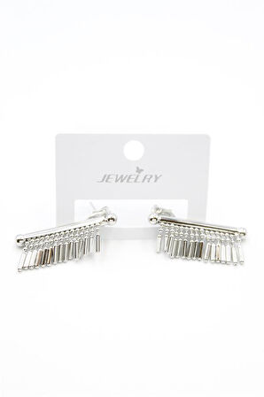 Çubuk Sallantılı Küpe - Gümüş