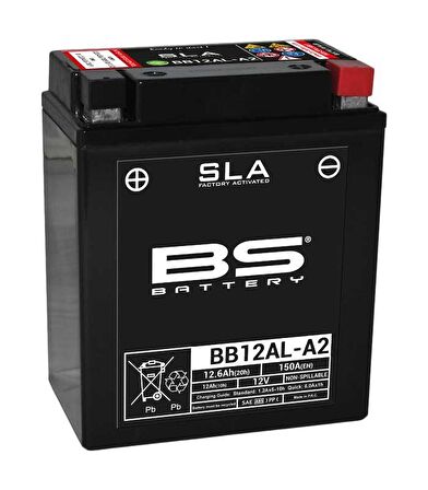 BS BATTERY BB12AL-A2 (SLA) Motosiklet Aküsü SLA Tipi