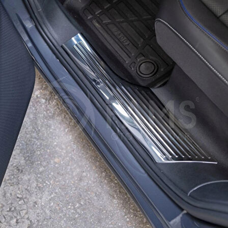 VW TAYRON Uyumlu İç Kapı eşiği 4 kapı 2024 Üzeri P.çelik (Parlak)