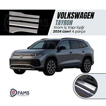 VW TAYRON Uyumlu İç Kapı eşiği 4 kapı 2024 Üzeri P.çelik (Taşlı)