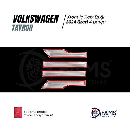 VW TAYRON Uyumlu İç Kapı eşiği 4 kapı 2024 Üzeri P.çelik (Taşlı)