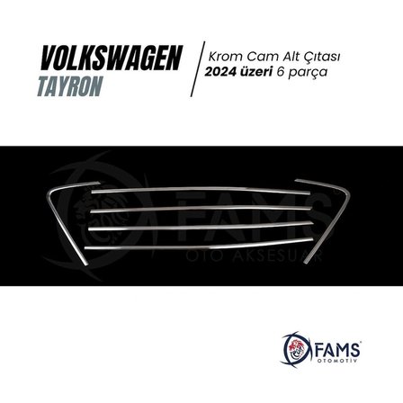 VW TAYRON Uyumlu Cam Alt Çıtası 6 Prç. 2024 Üzeri P.Çelik