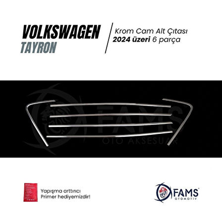 VW TAYRON Uyumlu Cam Alt Çıtası 6 Prç. 2024 Üzeri P.Çelik