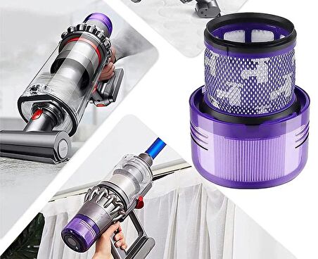 Coofbe Yüksek Verimli Yıkanabilir Dyson V11/V15 Uyumlu Filtre Arka Hepa Filtre 1 Adet