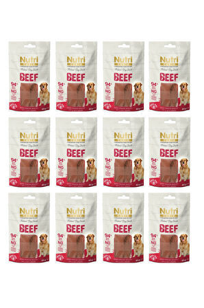Nutri Canin Sığır Fileto Tahılsız Köpek Ödülü 80 Gr. X 12 Adet