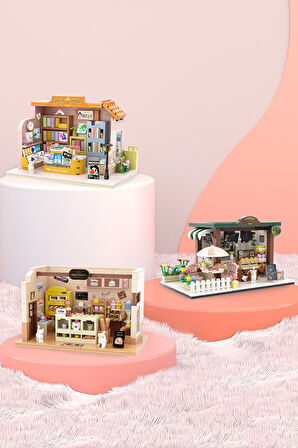 Balody Mini Dükkan Serisi – Kafe (BL21198) – Mini Blok Yapı Oyuncakları Seti
