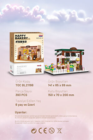 Balody Mini Dükkan Serisi – Kafe (BL21198) – Mini Blok Yapı Oyuncakları Seti