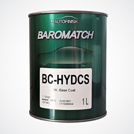 KCC Bazkat Boya 1LT  1. GRUP – Orijinal Renk Uyumlu Metalik ve Sedefli Otomotiv Baz Kat Boyası