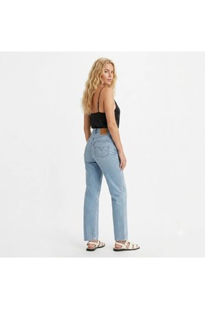 Ribcage Straight Ankle Kadın Jean Pantolon -0011 Mavi / 25/27