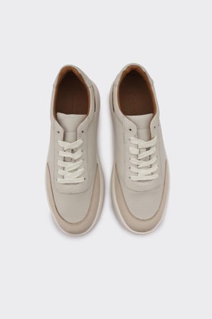 Hakiki Deri Bağcıklı Erkek Sneaker