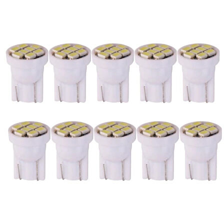 Süper Güçlü Mini T10 Led 8 Ledli 12 Volt Mini T10 Led 523638212