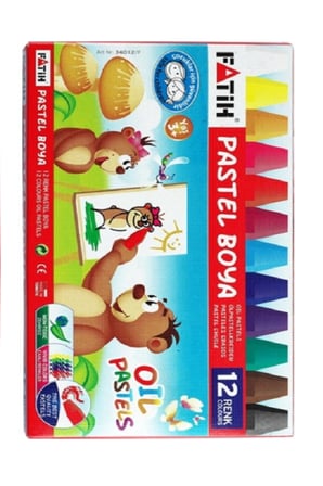 24'Lü Kuru Boya + Fatih 12'Li Sulu Boya + Fatih 12'Li Pastel Boya / 48 Parça Set