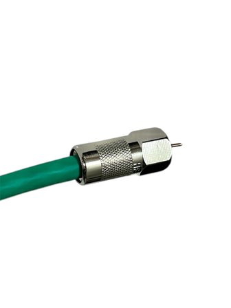 Yeşil 64 Tel Cablecable Diğitürk F Konnektörlü Uydu Anten Kablosu 24 Mt.