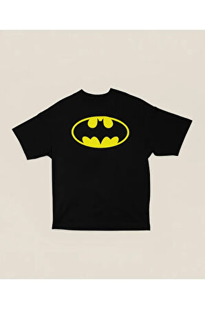 The Batman Kahraman Karakter Baskılı Unisex Oversize Tişört