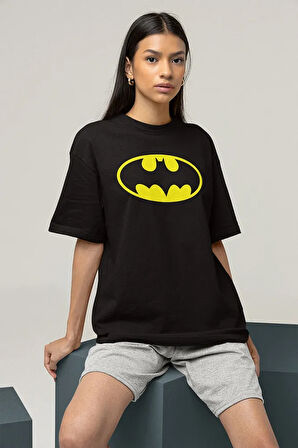 The Batman Kahraman Karakter Baskılı Unisex Oversize Tişört