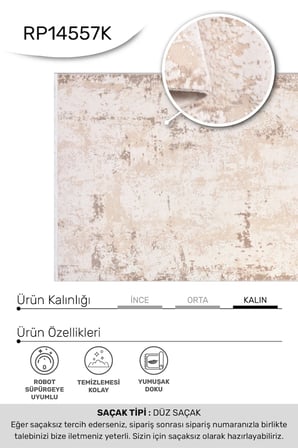 ANATOLIA HALI PİNA-Vizon/Kahve - Özel Ölçü-Kolay Temizlenebilir