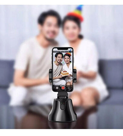 Akıllı Selfie Video Takip 360° Hareket Algılayıcı Yüz Takip Sistemli Bluetoothlu Telefon Tutucu
