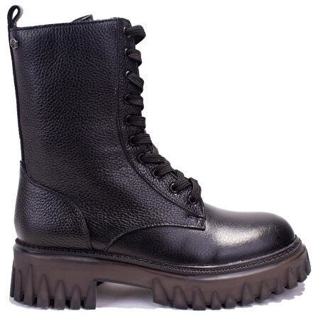 Hammer Jack 10224640 Sherly Siyah Ortopedik Günlük Deri Kadın Bot