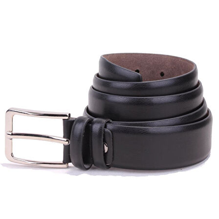 Dagoster DMK26-302 Siyah 3,5 cm Suni Deri Erkek Kemer
