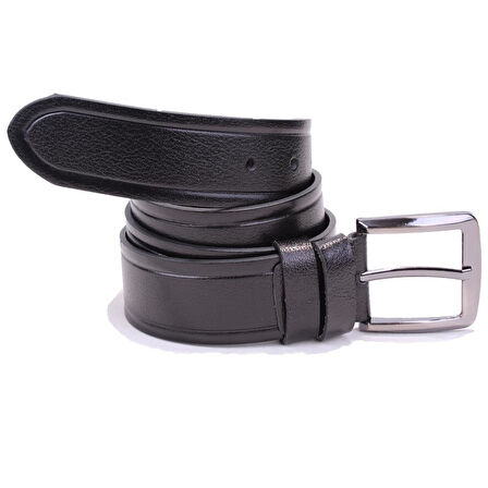Dagoster DMK26-466DG Siyah 4 cm Hakiki Deri Erkek Kemer