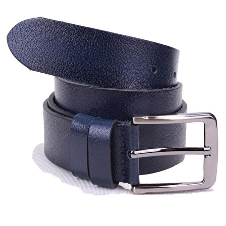 Dagoster DMK26-467DG Lacivert 4 cm Hakiki Deri Erkek Kemer