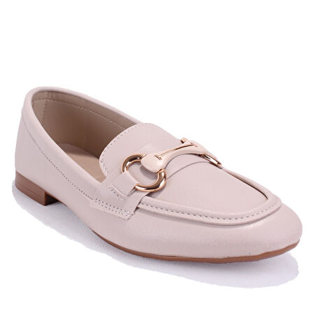 Dagoster DZA07-1181129 Bej Günlük  Kadın Babet Ayakkabı