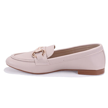 Dagoster DZA07-1181129 Bej Günlük  Kadın Babet Ayakkabı