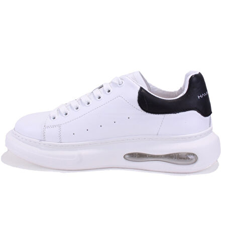 Hammer Jack 10225014 Marsa Beyaz Siyah Ortopedik Günlük Erkek Deri Ayakkabı