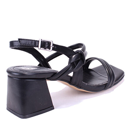 Dagoster DZA07-928230 Siyah Klasik Topuklu Kadın Ayakkabı