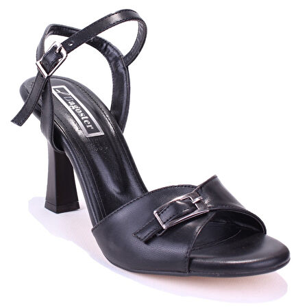 Dagoster DZA07-928420 Siyah Klasik Topuklu Kadın Ayakkabı