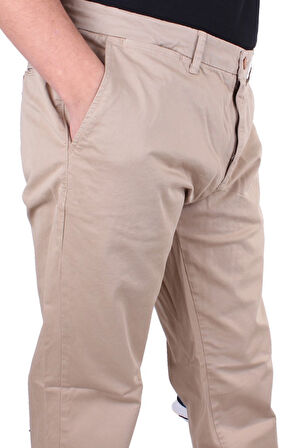 Twister Togo 728 Bej Yüksek Bel Rahat Paça Erkek Kanvas Pantolon