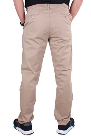 Twister Togo 728 Bej Yüksek Bel Rahat Paça Erkek Kanvas Pantolon