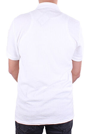 Twister 2288 Ekru Günlük Kısa Kol Normal Kesim Pamuklu Polo Yaka Erkek Tişört