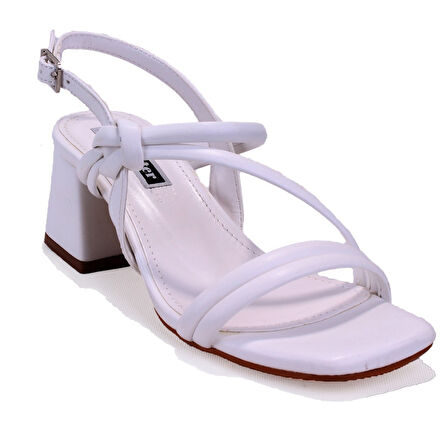 Dagoster DZA07-928230 Beyaz Klasik Topuklu Kadın Ayakkabı