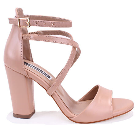 Dagoster DZA07-928400 Nut Klasik Topuklu Kadın Ayakkabı