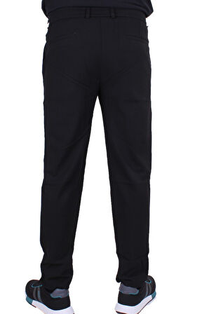 Dagoster DMG23-611275 Siyah Normal Bel Double Paça Flota Cepli Erkek  Pantolon