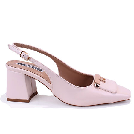 Dagoster DZA07-11363017 Ten Rugan Klasik Topuklu Kadın Ayakkabı