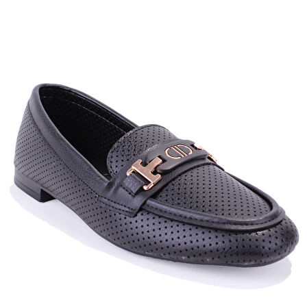 Dagoster DZA07-1181122  Siyah Günlük Babet Kadın Ayakkabı