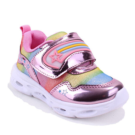 Vicco Kita 346B23Y181 Pembe Işıklı Ortopedik Günlük Kız Çocuk Spor Ayakkabı