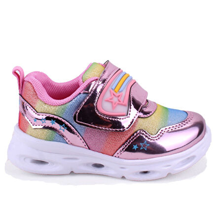Vicco Kita 346B23Y181 Pembe Işıklı Ortopedik Günlük Kız Çocuk Spor Ayakkabı