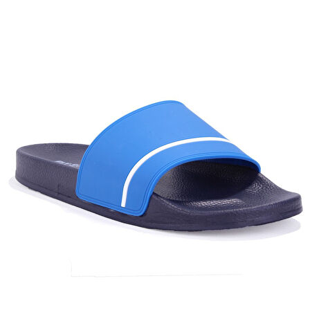Fly Soft S263050 Mavi Beyaz Günlük Ortopedik Erkek Spor Terlik