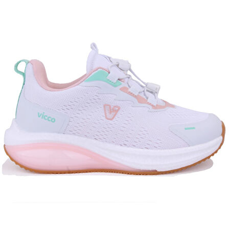 Vicco Knit 346F25Y153 Beyaz Ortopedik Günlük Kız Çocuk Spor Ayakkabı