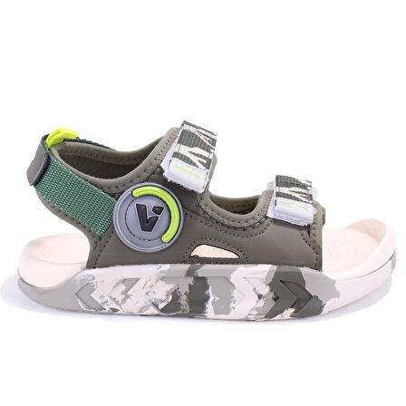 Vicco Tape 332F25Y206 Haki Ortopedik Günlük Erkek Çocuk Spor Sandalet