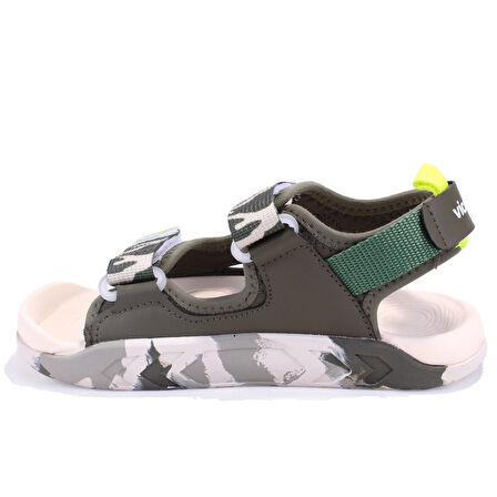 Vicco Tape 332F25Y206 Haki Ortopedik Günlük Erkek Çocuk Spor Sandalet