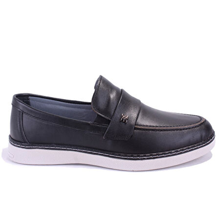 Dagoster DMA08-3305 Siyah Ortopedik Günlük Erkek Deri Ayakkabı