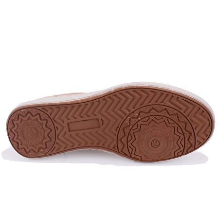 Dagoster DZA07-1236030 Bej Ortopedik Günlük Deri Kadın Ayakkabı