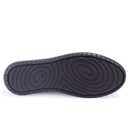 Dagoster DZA07-1236035 Siyah Ortopedik Günlük Deri Kadın Ayakkabı