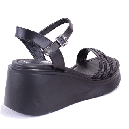 Dagoster DZA07-10620772 Siyah Günlük Ortopedik  Kadın sandalet