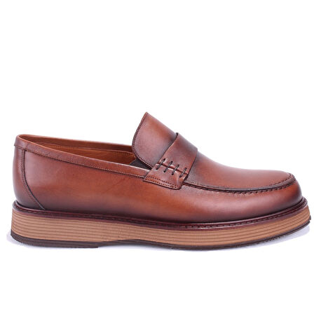 Dagoster DMA78-20823 Taba Ortopedik Klasik Spor Erkek Deri Ayakkabı