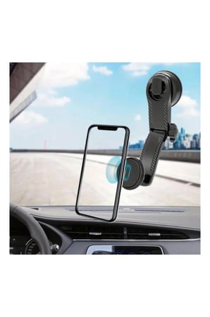 5 Adet Manyetik Araç İçi Telefon Tutucu – 360 Derece Dönen, Vakum Tabanlı, ABS Ve Silikon, Phone Holder Magnetic Mount